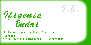ifigenia budai business card
